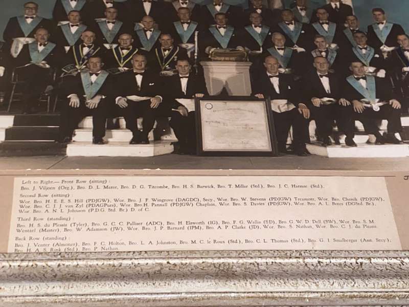 VINTAGE ROYAL GEORGE FREEMASON LODGE DIAMOND JUBILEE PHOTOGRAPH