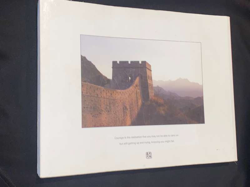 COURAGE AND RICE MY JOURNEY ALONG THE GREAT WALL OF CHINA BY DAVID GRIER SIGNED