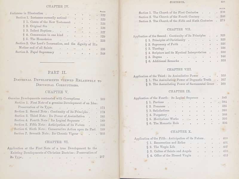 DEVELOPMENT OF CHRISTIAN DOCTRINE BY J.H. NEWMAN 1890