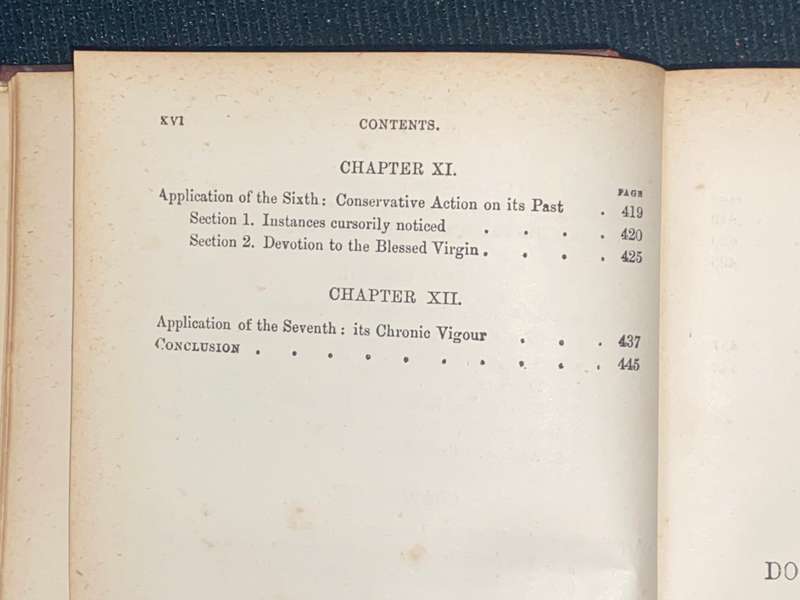 DEVELOPMENT OF CHRISTIAN DOCTRINE BY J.H. NEWMAN 1890