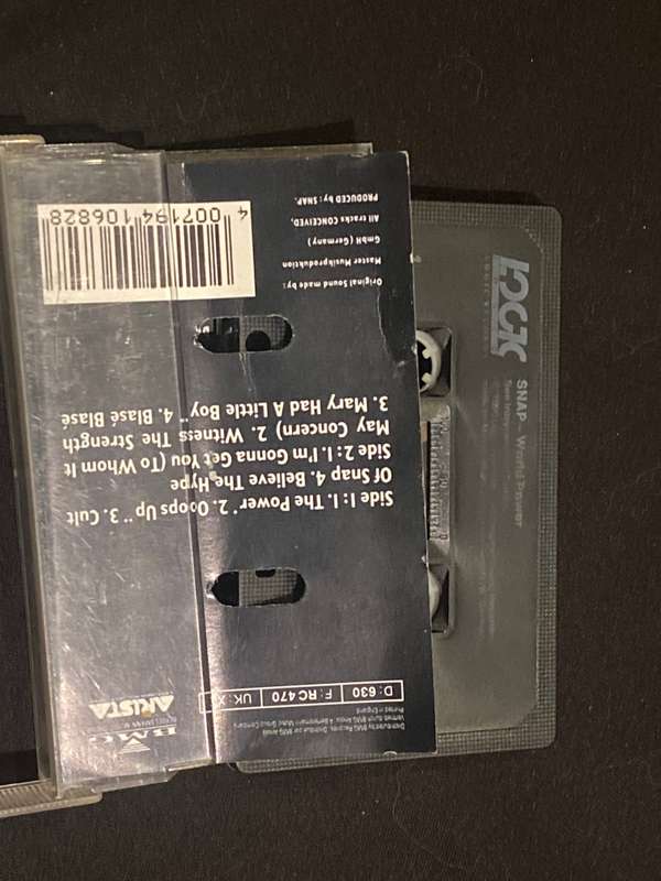 SNAP WORLD POWER CASSETTE TAPE