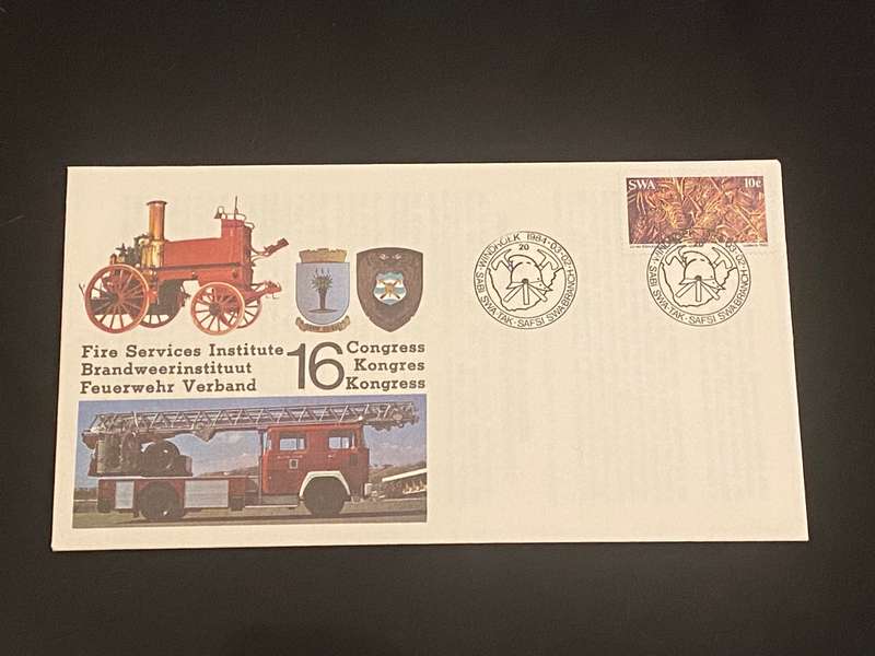 1984 WINDHOEK SWA FIRE SERVICE INSTITUTE 16 CONGRESS FDC