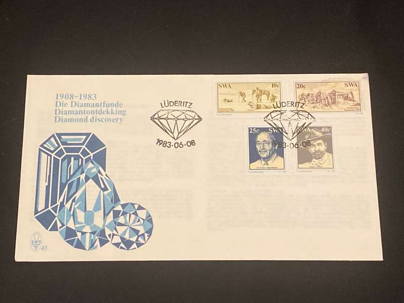 1983 LUDERITZ DIAMOND DISCOVERY SWA FDC