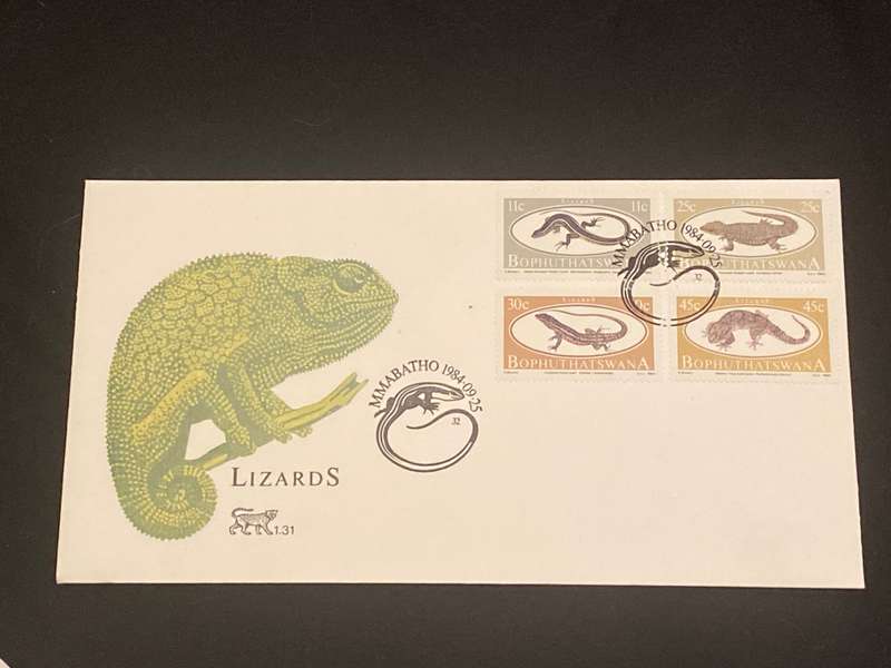 1984 LIZARDS BOPHUTHATSWANA MMABATHO FDC