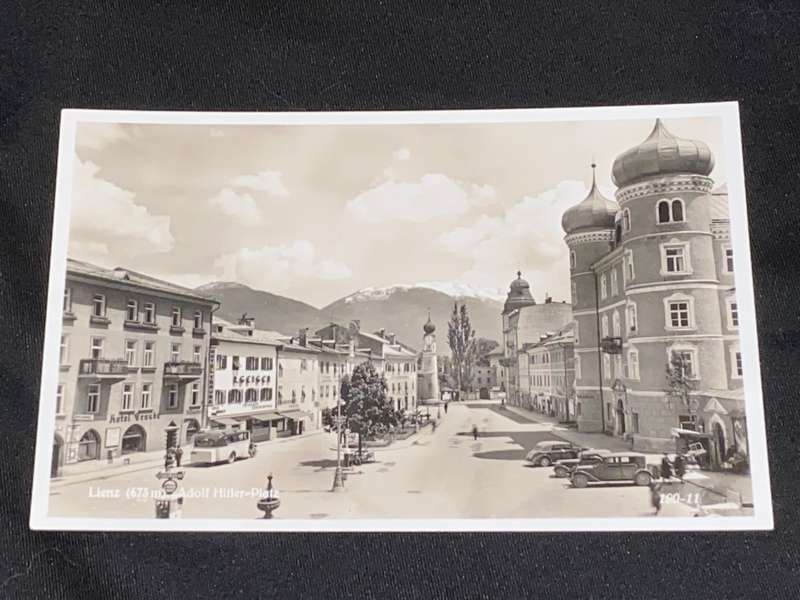 1930'S ADOLF HITLER PLATZ LIENZ AUSTRIA PHOTO POST CARD UNUSED