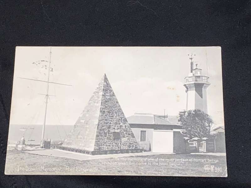 ANTIQUE 1909 THE DONKIN MEMORIAL PORT ELIZABETH PHOTO POST CARD
