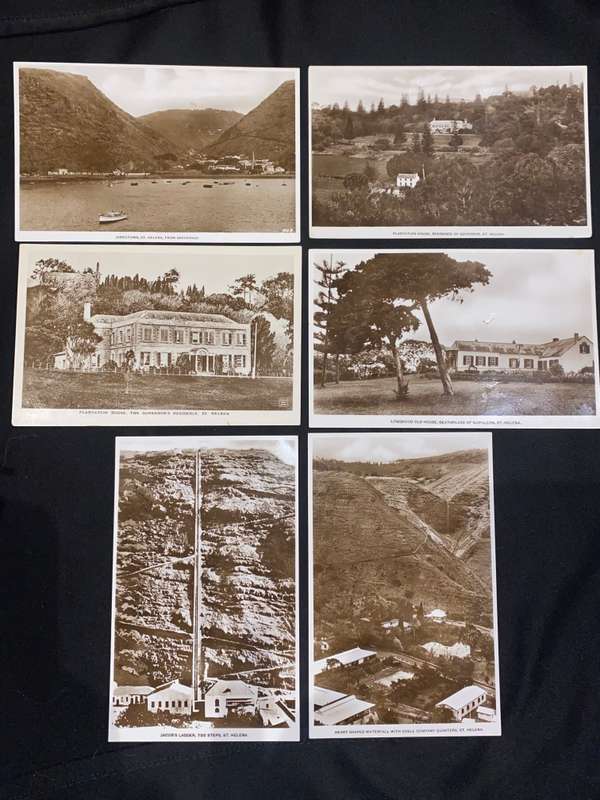 VINTAGE 1930'S  POST CARDS OF ST HELENA X 6 UNUSED