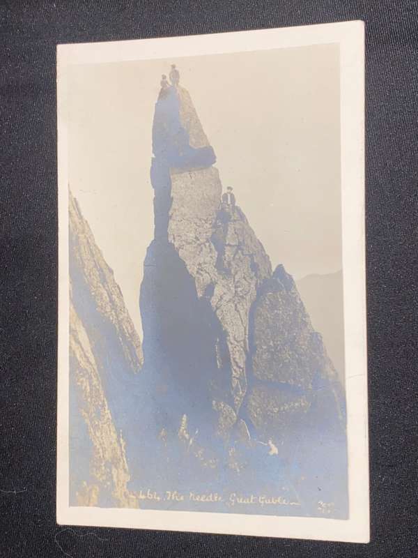 VINTAGE POST CARD FROM THE NEEDLE GREAT GABLE ENGLAND UNUSED