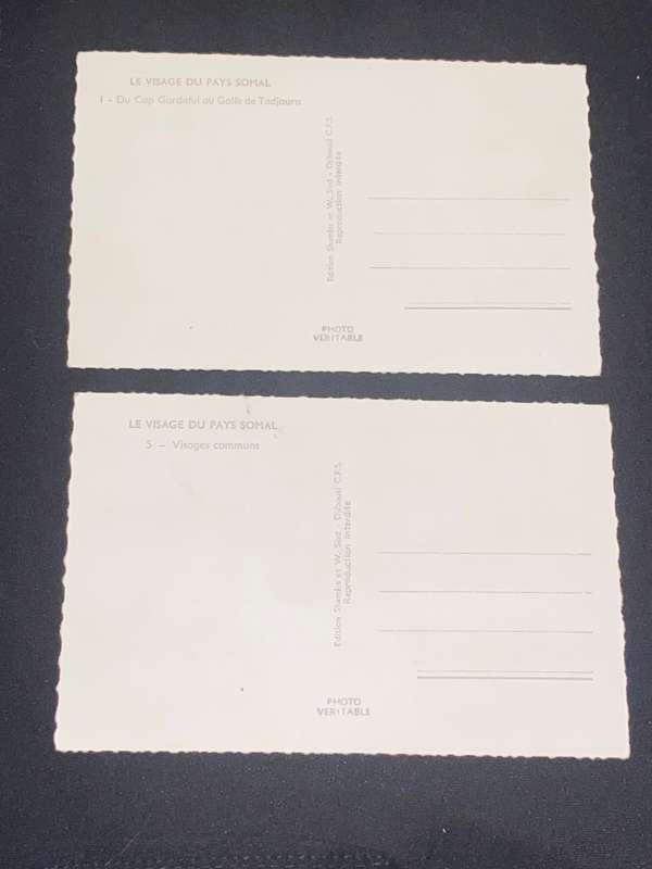 VINTAGE POST CARDS FROM SOMALIA UNUSED X 2