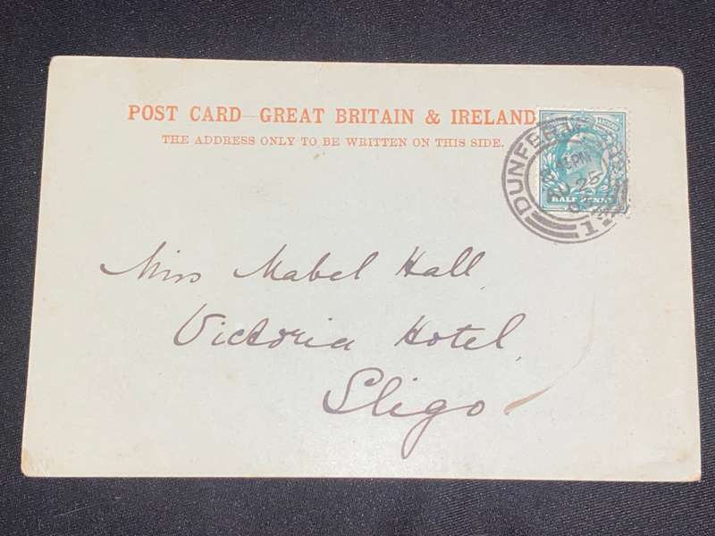 ANTIQUE 1903 PHOTO POST CARD OF BEN NEVIS & FORT AUGUSTUS SCOTLAND