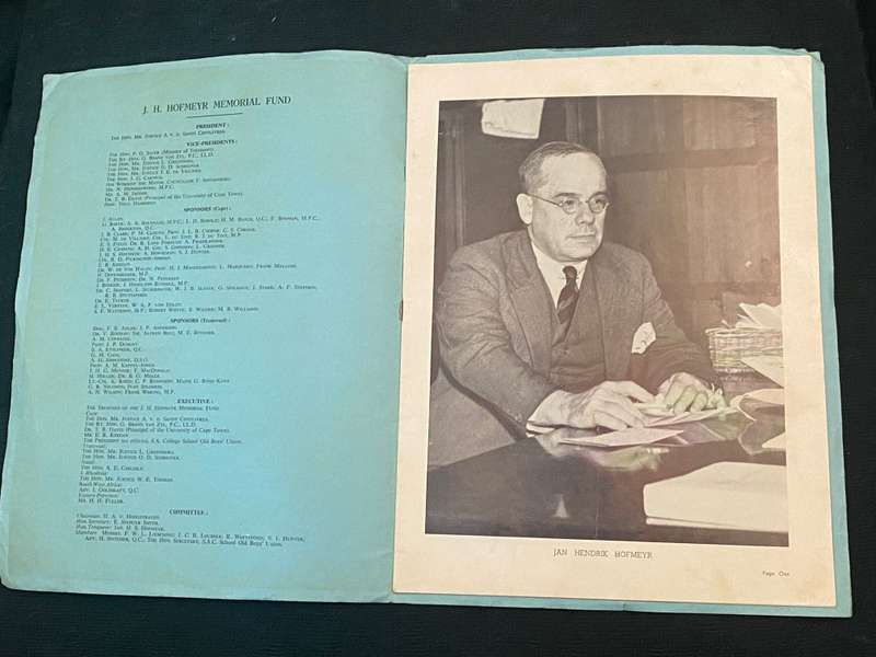 THE J.H. HOFMEYR MEMORIAL FUND