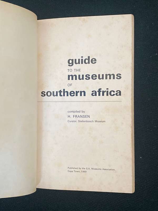 GUIDE TO THE MUSEUMS OF SOUTHERN AFRICA