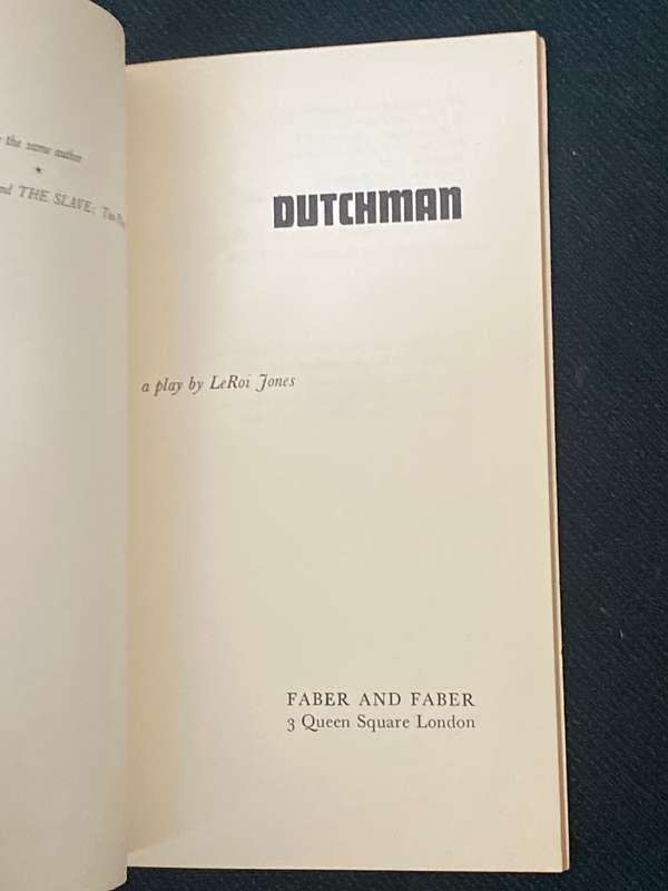 DUTCHMAN BY LEROI JONES