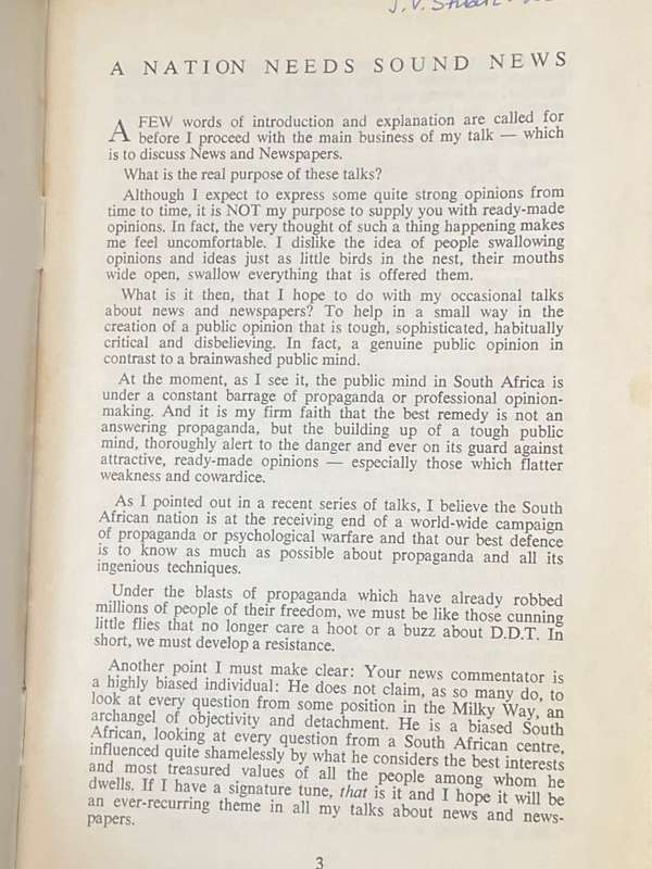 NEWS AND NEWSPAPERS BY IVOR BENSON AN SABC PUBLICATION