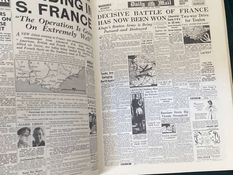 GREAT FRONT PAGES D-DAY TO VICTORY 1944-1945