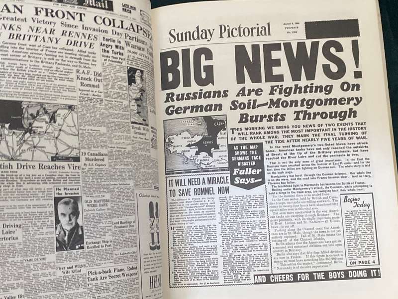GREAT FRONT PAGES D-DAY TO VICTORY 1944-1945