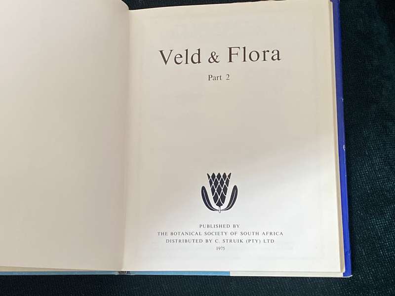VELD & FLORA 2 PARTS THE BOTANICAL SOCIETY OF SOUTH AFRICA