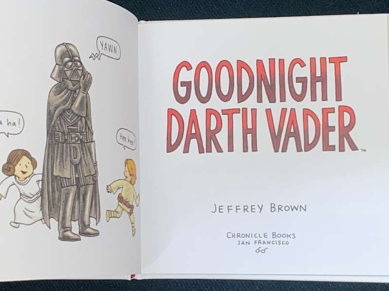STARWARS GOODNIGHT DARTH VADER  BY JEFFREY BROWN