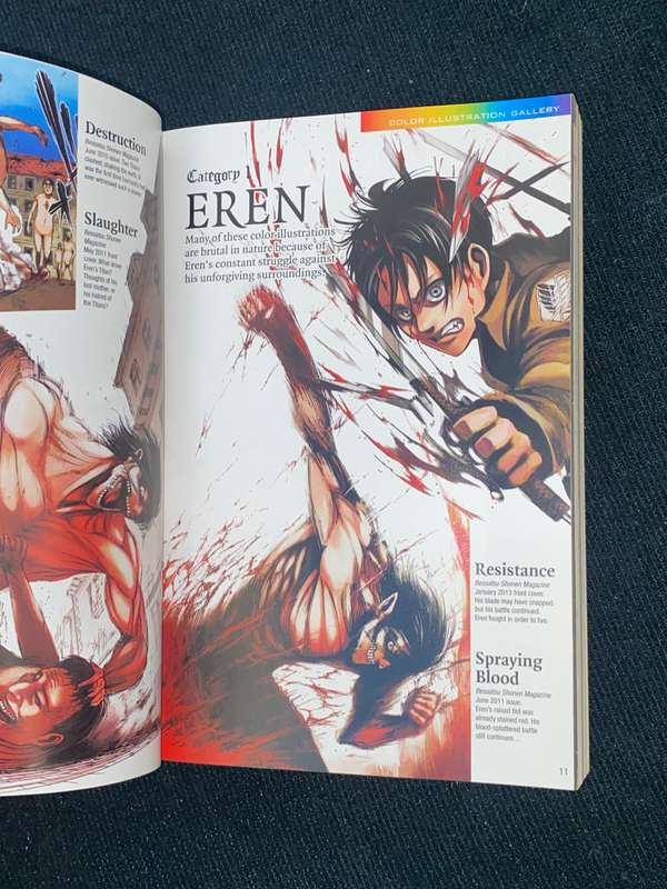 ATTACK ON TITAN GUIDEBOOK BY HAJIME ISAYAMA