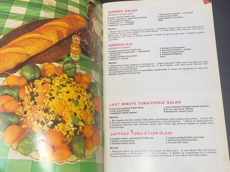 TASTIC COOK BOOK / KOOKBOEK VINTAGE BOOKLET