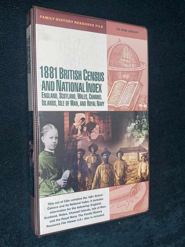 1881 BRITISH CENSUS AND NATIONAL INDEX SET OF CD'S