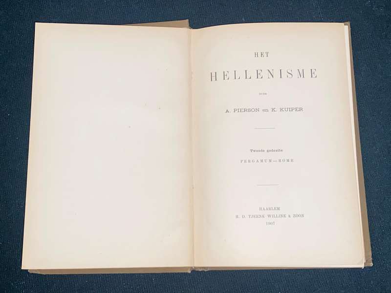 HET HELLENISME DOOR A. PIERSON EN K. KUIPER 1907