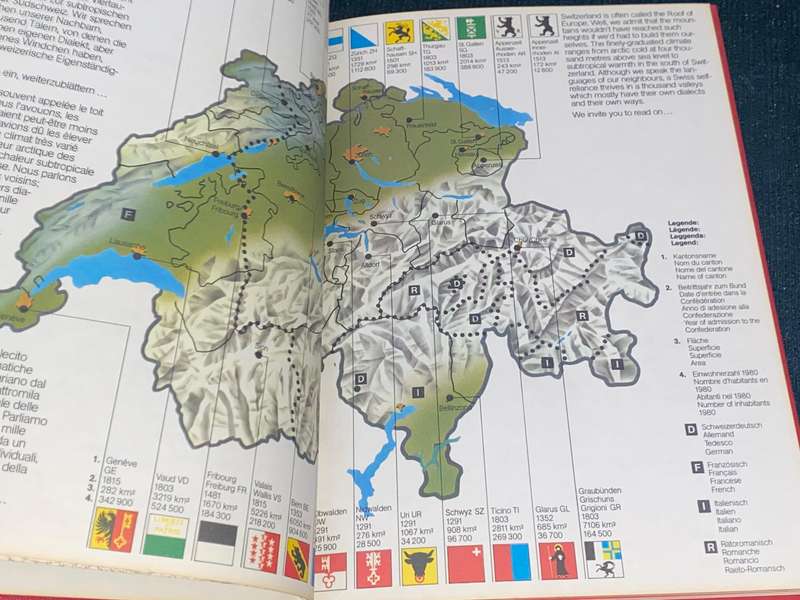 SWISS PASSPORT - VINTAGE INFO BOOKLET OF SWITZERLAND