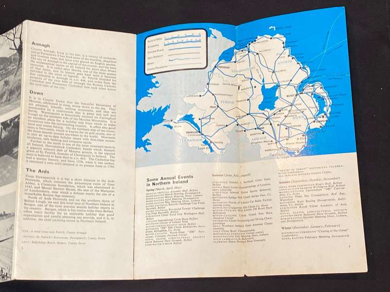 VINTAGE NORTHERN IRELAND TOURIST BROCHURE
