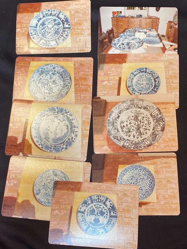 VINTAGE PHOTOS OF VOC DECORATIVE PLATES