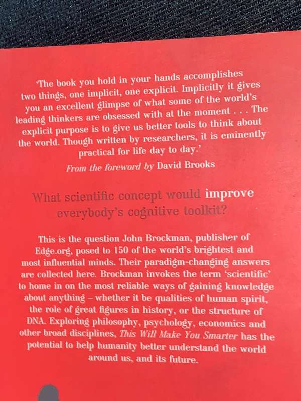 THIS WILL MAKE YOU SMARTER NEW SCIENTIFIC CONCEPTS TO IMPROVE  YOUR THINKING