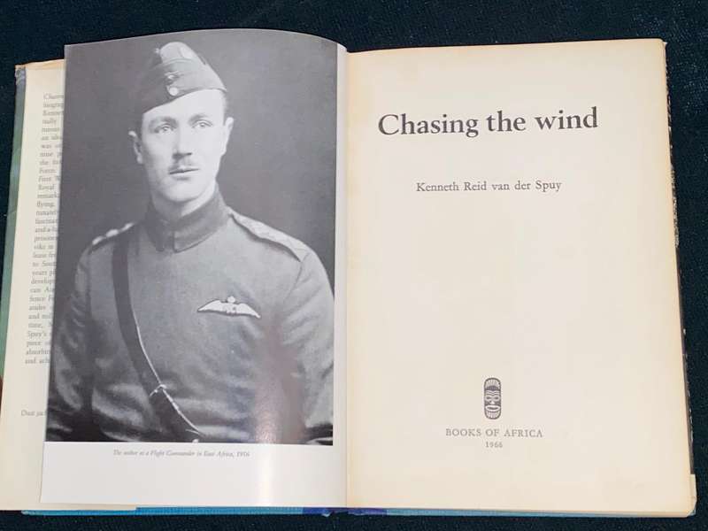 CHASING THE WIND BY MAJOR-GENERAL VAN DER SPUY