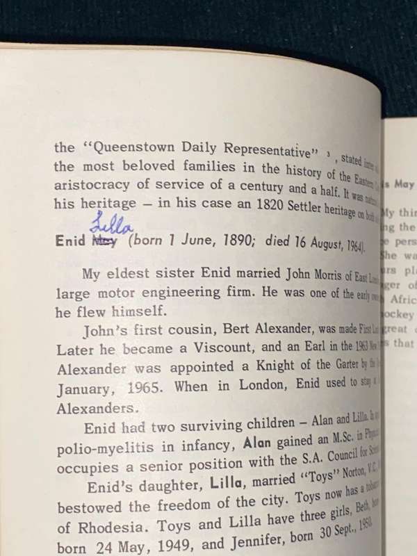 PERSONAL REMINISCENCES OF ROBERT LANCE IMPEY AND ADELE IMPEY PRESENTATION COPY SIGNED