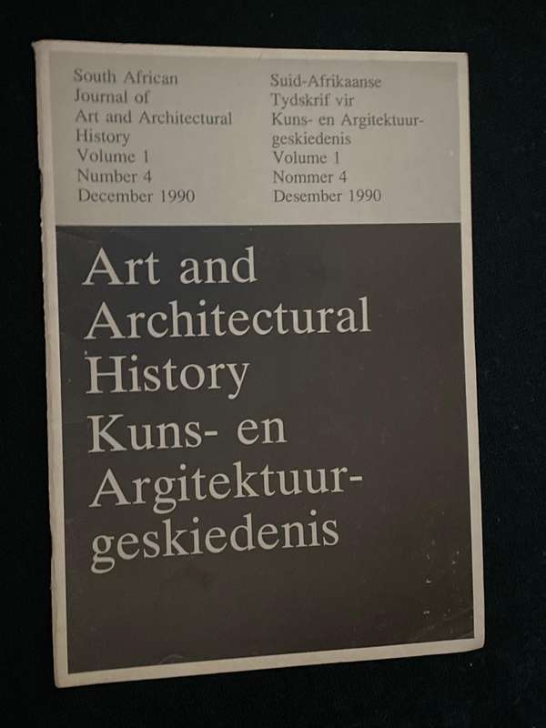 ART AND ARCHITECTURAL HISTORY VOL 1 #4 DEC 1990