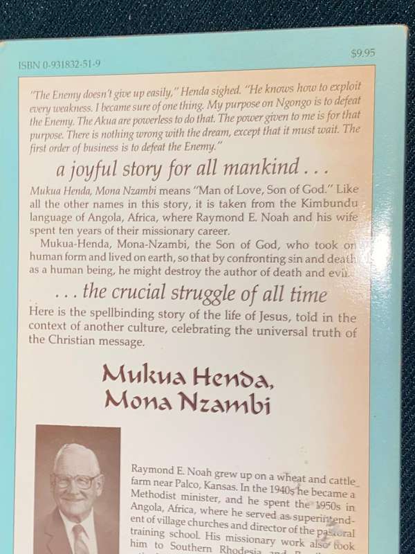 MUKUA HENDA MONA NZAMBI BY RAYMOND E. NOAH SIGNED
