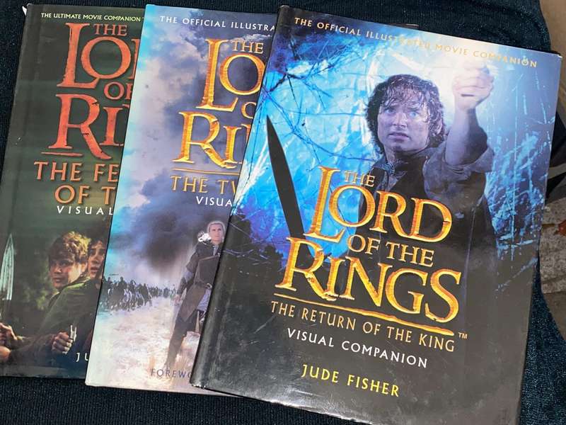 THE LORD OF THE RINGS THE OFFICIAL ILLUSTRATED MOVIE COMPANION 3 VOLS