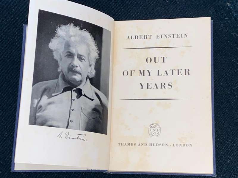 ALBERT EINSTEIN OUT OF MY LATER YEARS