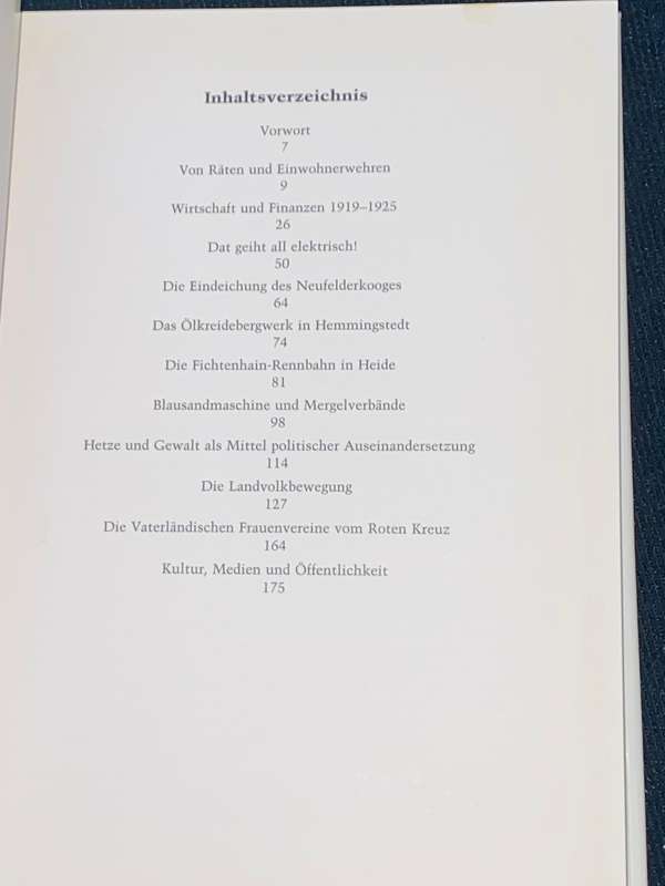 LANDLEBEN IN DER WEIMARER REPUBLIK - JOHANN WILHELM THOMSEN
