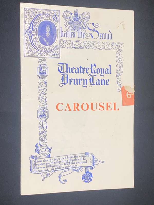 THEATRE ROYAL DRURY LANE - CAROUSEL SOUVENIR PROGRAMME 1950