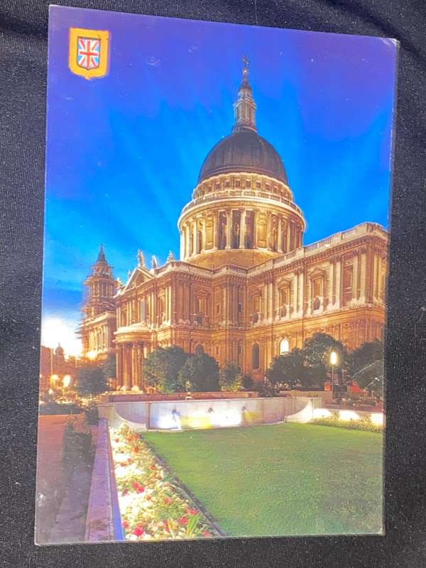 VINTAGE LONDON ST PAULS CATHEDRAL POST CARD