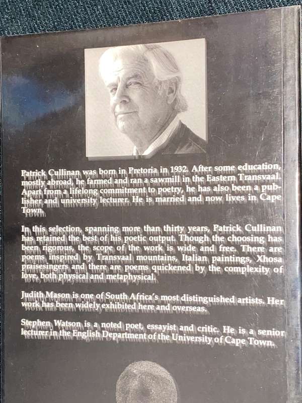 SELECTED POEMS 1961-1994 BY PATRICK CULLINAN