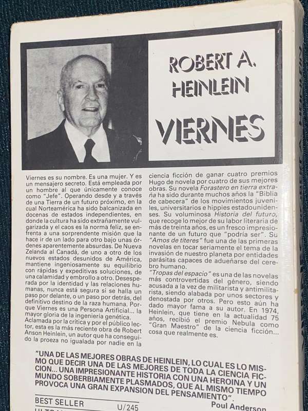 ROBERT A. HEINLEIN - VIERNES VINTAGE SPANISH EDITION