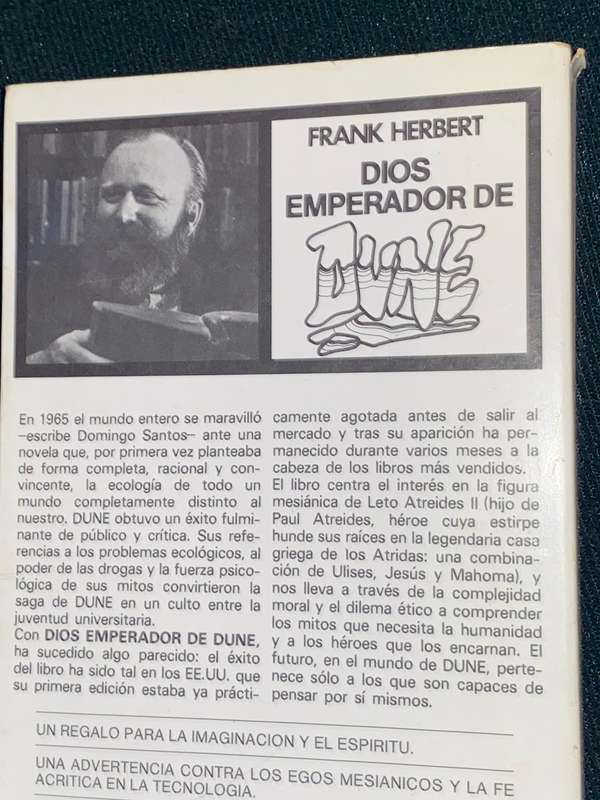 FRANK HERBERT DIOS EMPERADOR DE DUNE  VINTAGE SPANISH EDITION