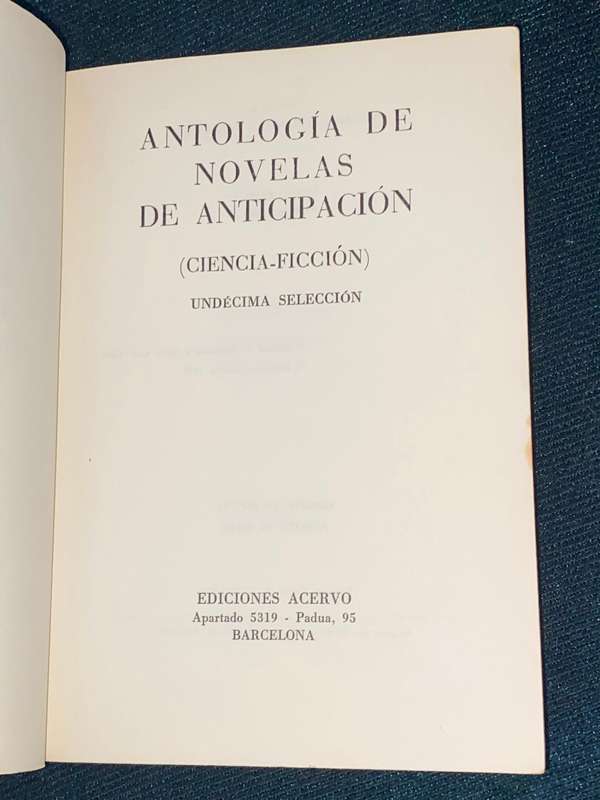 ANTOLOGIA SCI FI VINTAGE SPANISH EDITION