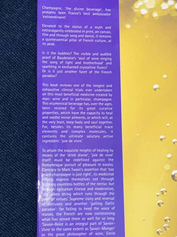THE HEALING POWER OF CHAMPAGNE HISTORY, TRADITIONS, BIOLOGY AND DIET BY DR TRAN KY AND DR F. DROUARD