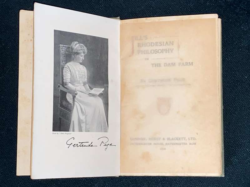 JILL'S RHODESIAN PHILOSOPHY OR THE DAM FARM BY GERTRUDE PAGE 1910