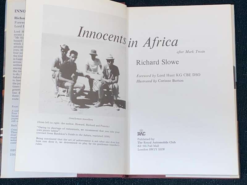 INNOCENTS IN AFRICA BY RICHARD SLOWE
