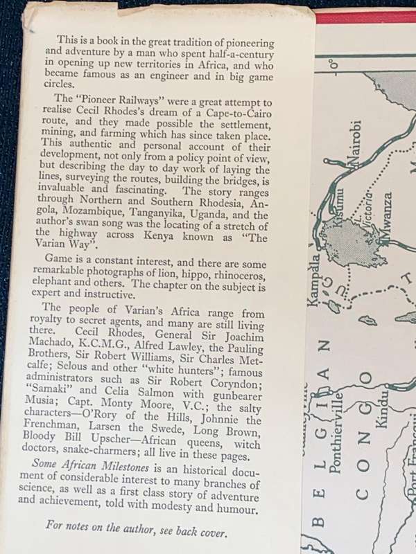 SOME AFRICAN MILESTONES BY H.F. VARIAN