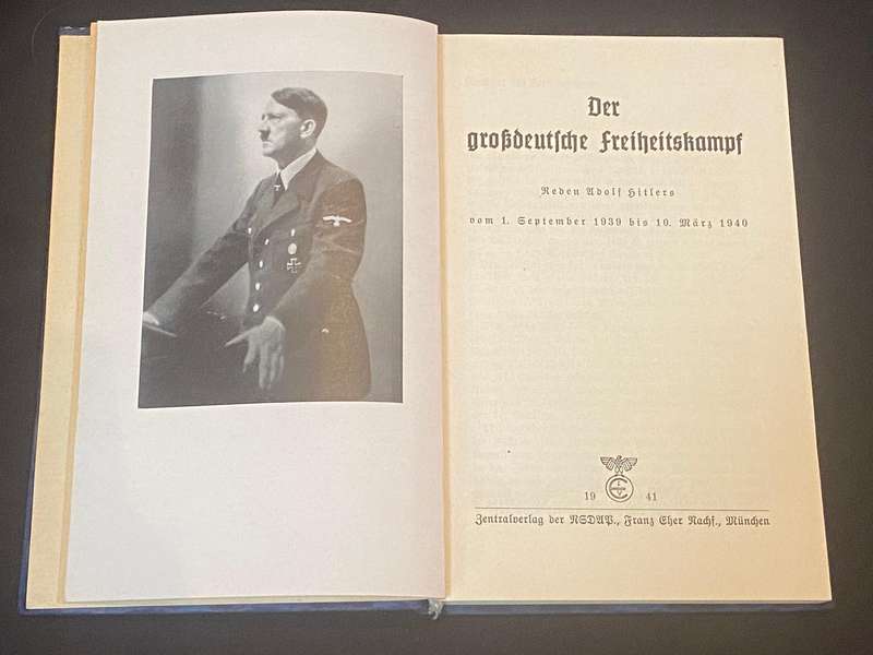 DER GROSSDEUTSCHE FREIHEITSKAMPF REDEN ADOLF HITLERS VOM 1 SEPT 1939 BIS 10 MARZ 1940