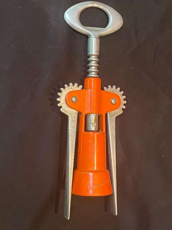 VINTAGE ORANGE TAVERNELLO HEAVY BOTTLE OPENER