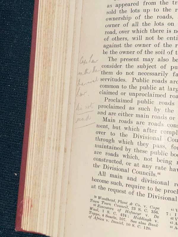 THE INSTITUTES OF CAPE LAW BOOK II THE LAW OF THINGS BY SIR A.F.S. MAASDORP 1923
